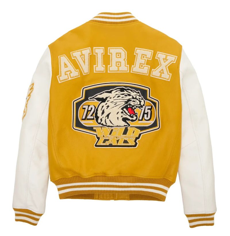 Avirex Wildcat Varsity Jacket Back