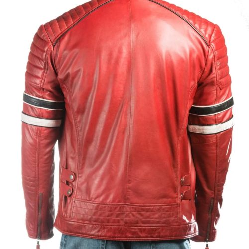 Men sRedRacingBikerStyleLeatherJacket 3 1 11zon