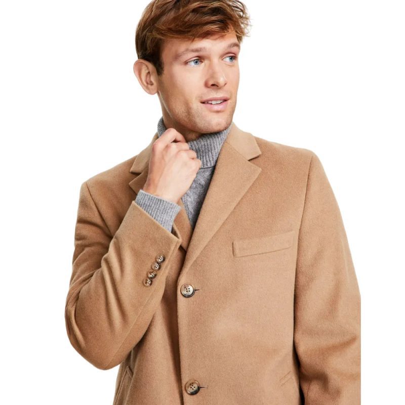 Mens-Camel-Wool-Blend-Coat-Front