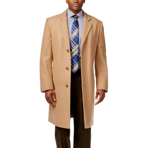 Mens-Camel-Wool-Blend-Overcoat