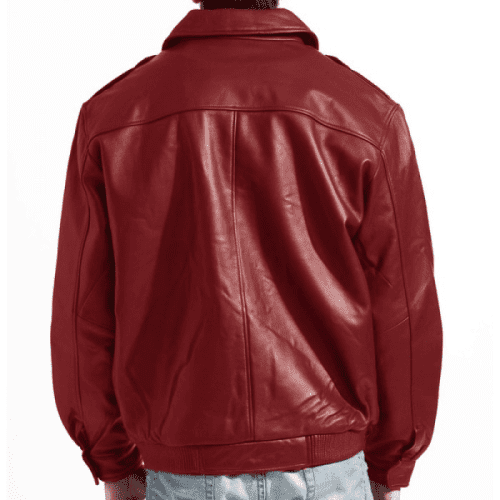 RedLeatherBomberJacketMens 1 2 11zon