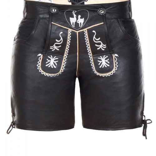 Traditional-Lederhosen-Women-Black-Front