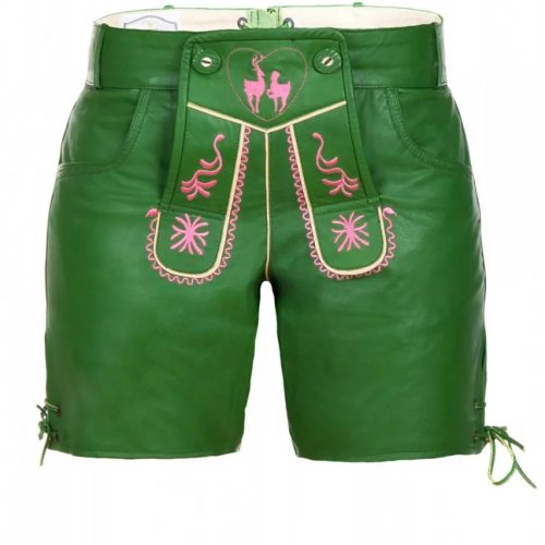 Traditional-Lederhosen-Women-Green-Front