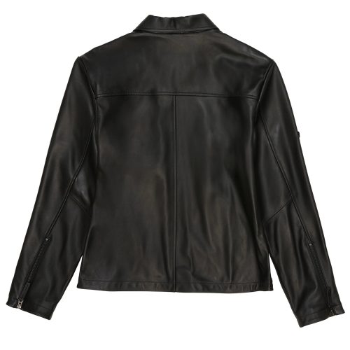 avirex leather aviator shirt jacket back